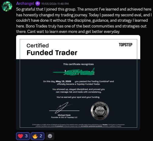 BonoTrades student result 9