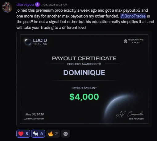 BonoTrades student result 4