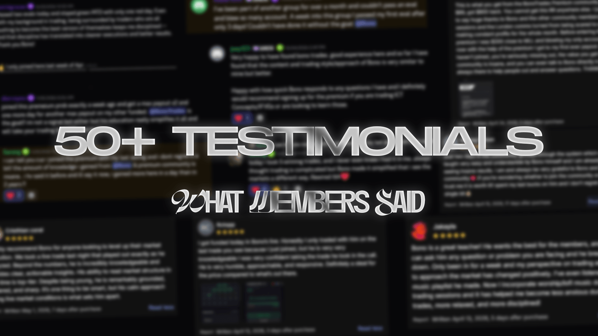 50+ Testimonials