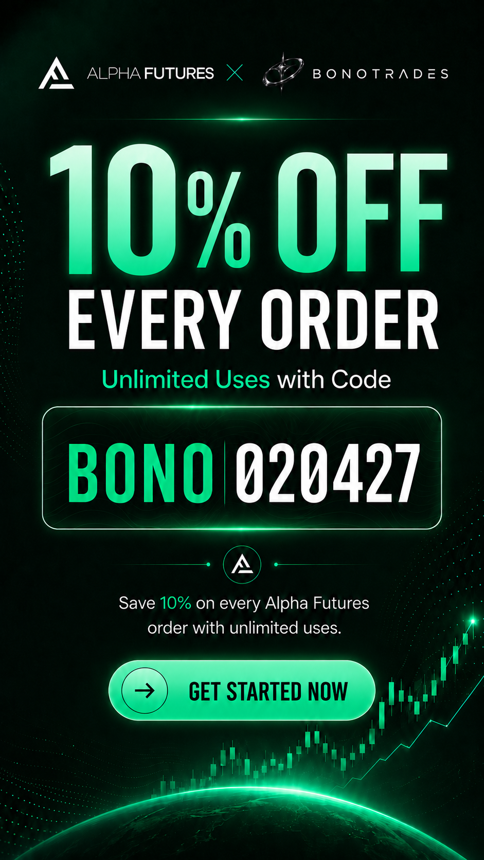 Alpha Futures x BonoTrades affiliate offer